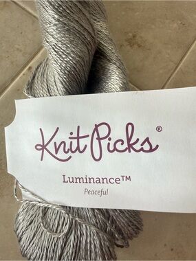 Knit Picks Luminance Silk Yarn — Silver Peaceful